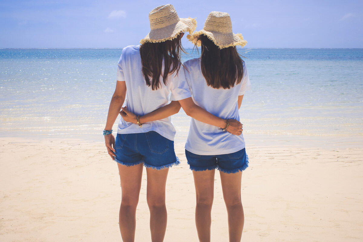 紫外線を浴びているイメージ写真