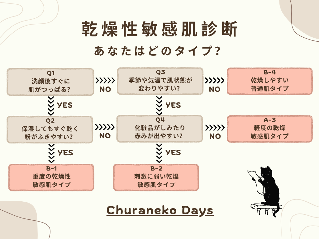 乾燥性敏感肌診断チャート